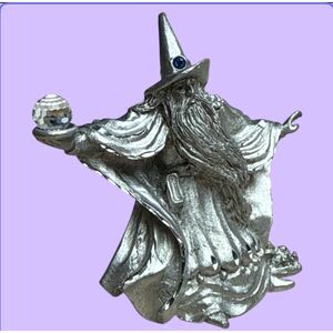 Spoontiques Pewter Wizard Figurine Fantasy Collectible Sculpture USA